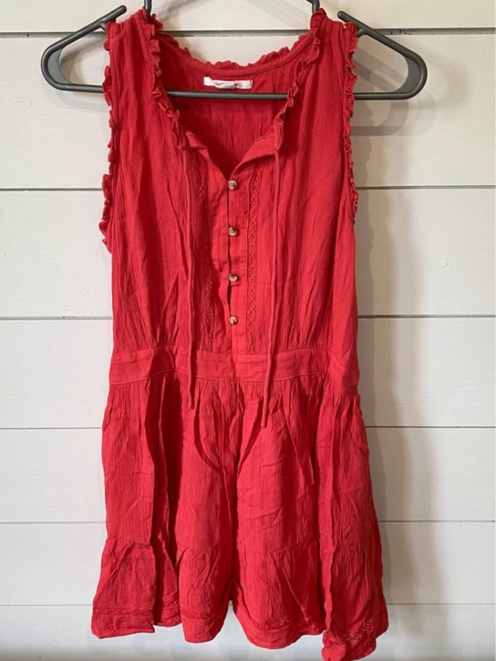 O'Neill red orange dress